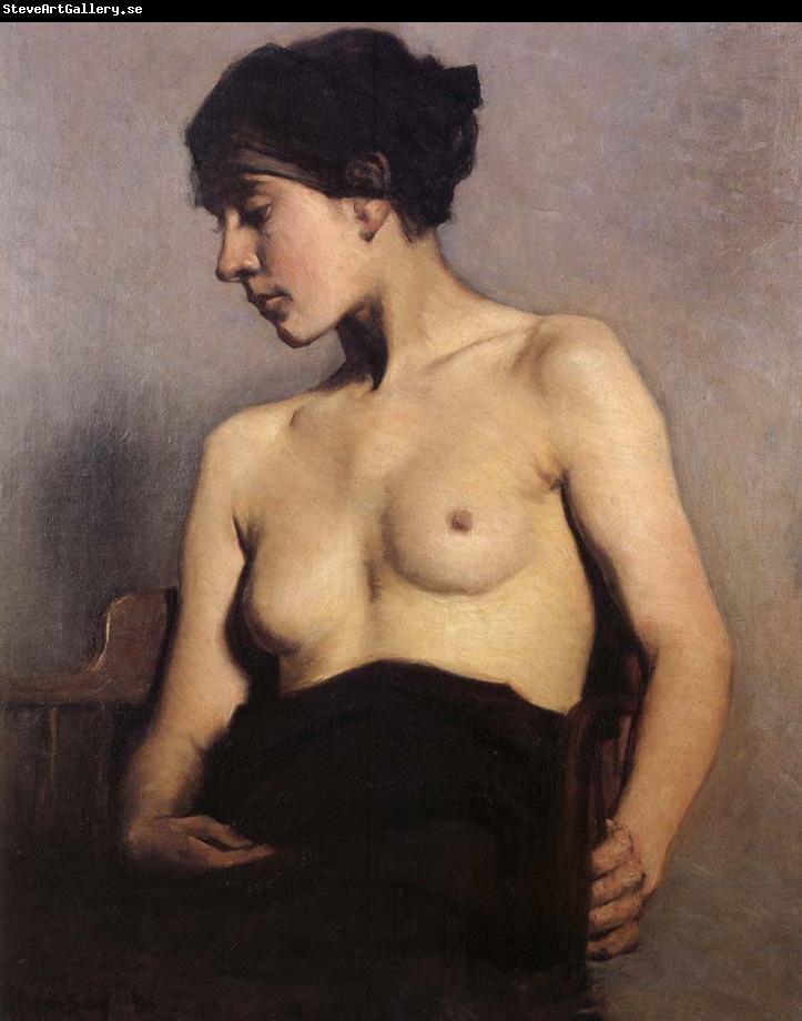 Hugh Ramsay Seated nude